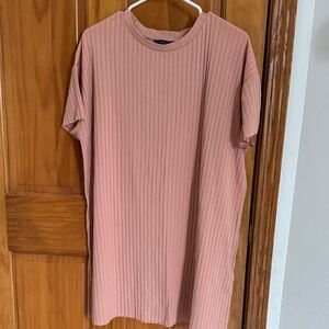 Forever 21 Pink Ribbed Sleep Shirt